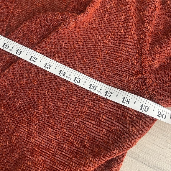 Eileen Fisher | Linen Blend Open Front Cardigan Sweater Lagenlook Contemporary - Picture 6 of 6